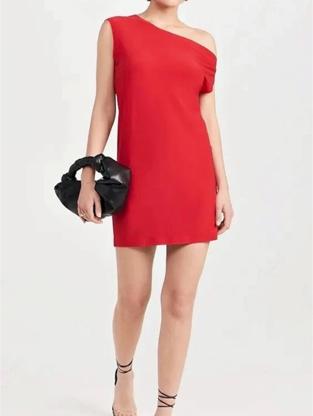 Norma Kamali Red Drop Shoulder Mini Dress NWT